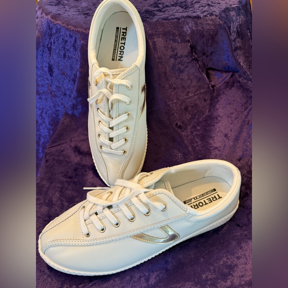 Tretorn White Sneakers Classic Low-Top Canvas